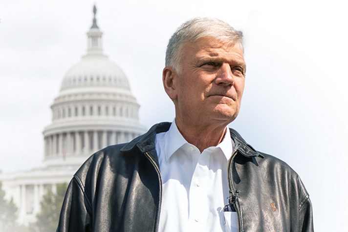 Franklin Graham in front of U.S. Capitol